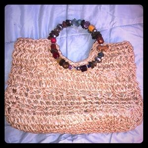 Cappelli Straworld Straw Beaded Purse